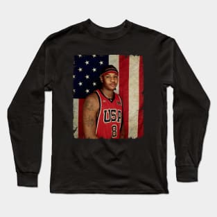 Carmelo Anthony in Team USA Portraits Long Sleeve T-Shirt